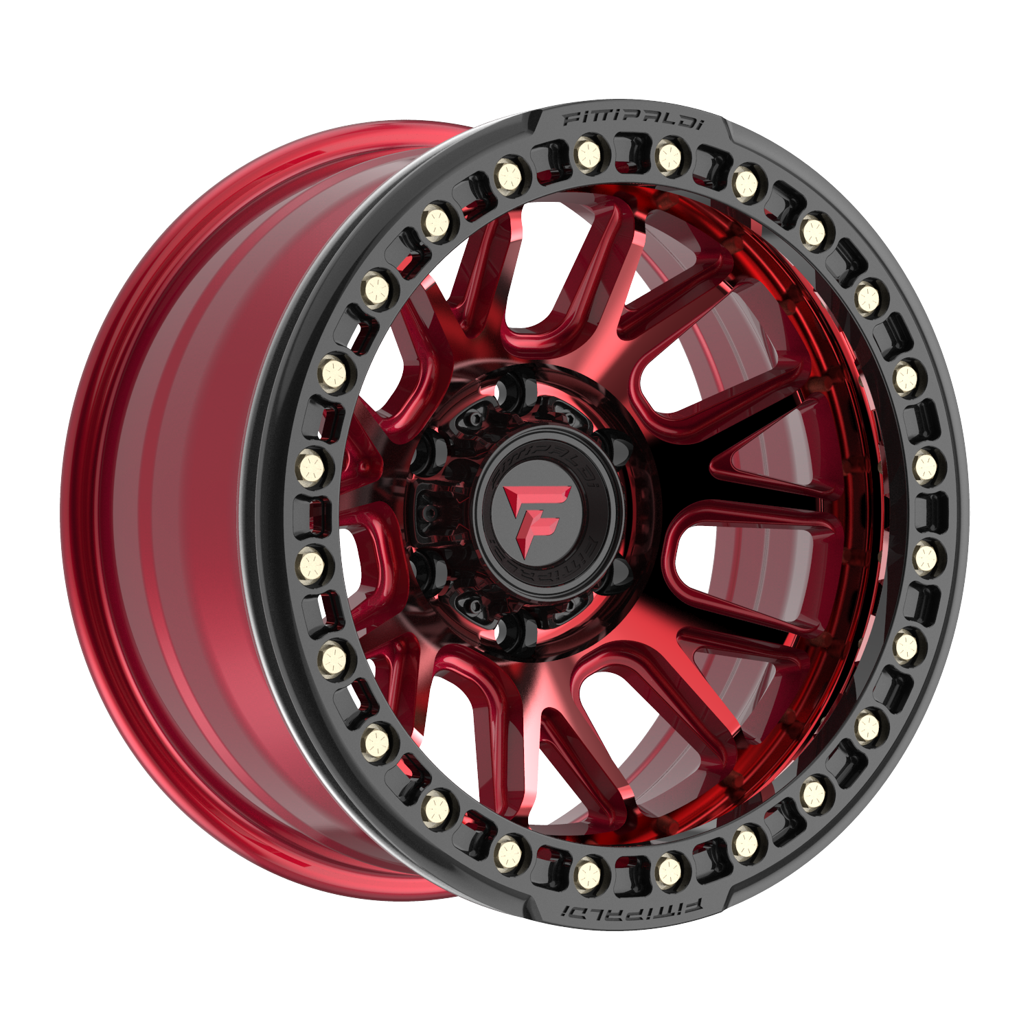 Fittipaldi FB151 17X9 -38 Metallic Red with Red Tint