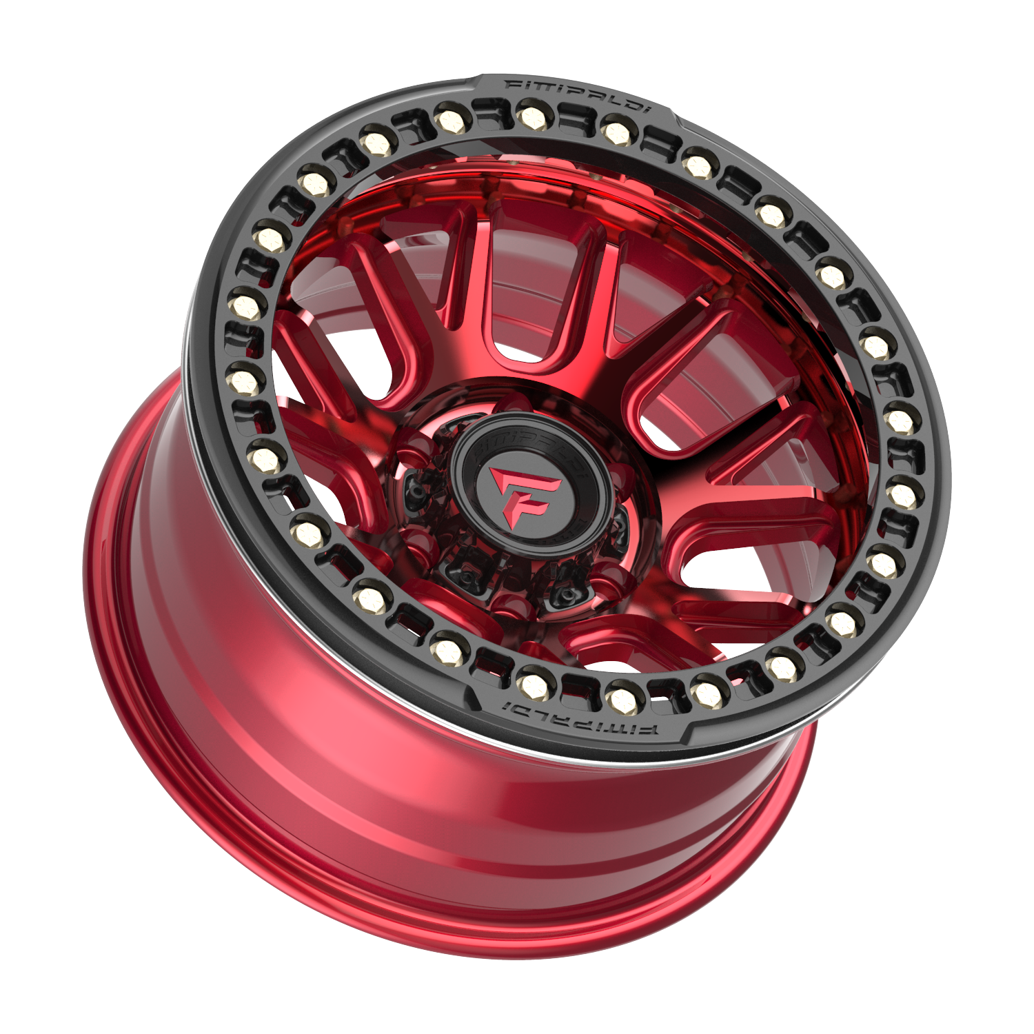 Fittipaldi FB151 17X9 -38 Metallic Red with Red Tint
