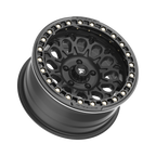 Fittipaldi FB153 17X9 -15 Satin Black with Gloss Black Forged Ring