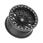 Fittipaldi FB153 17X9 -15 Satin Black with Gloss Black Forged Ring