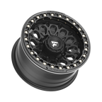 Fittipaldi FB153 17X9 -15 Satin Black with Gloss Black Forged Ring