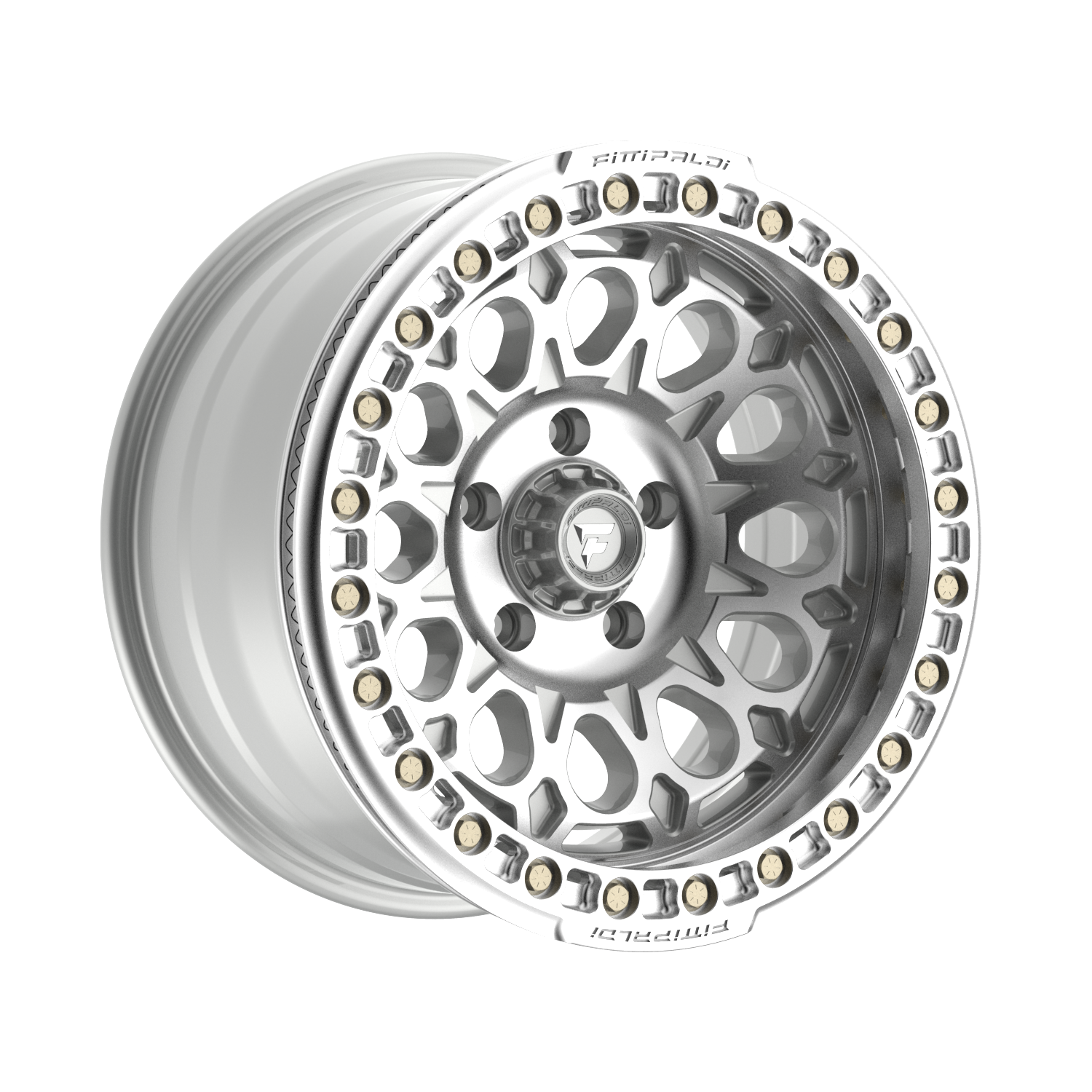 Fittipaldi FB153 17X9 -15 Gloss Silver Machined with Machined Ring