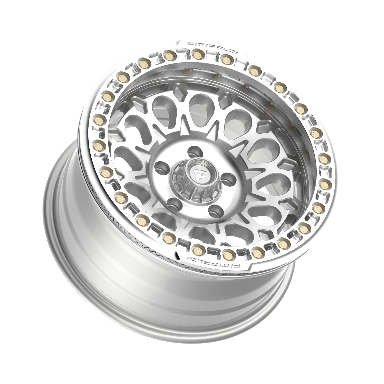 Fittipaldi FB153 17X9 -15 Gloss Silver Machined with Machined Ring