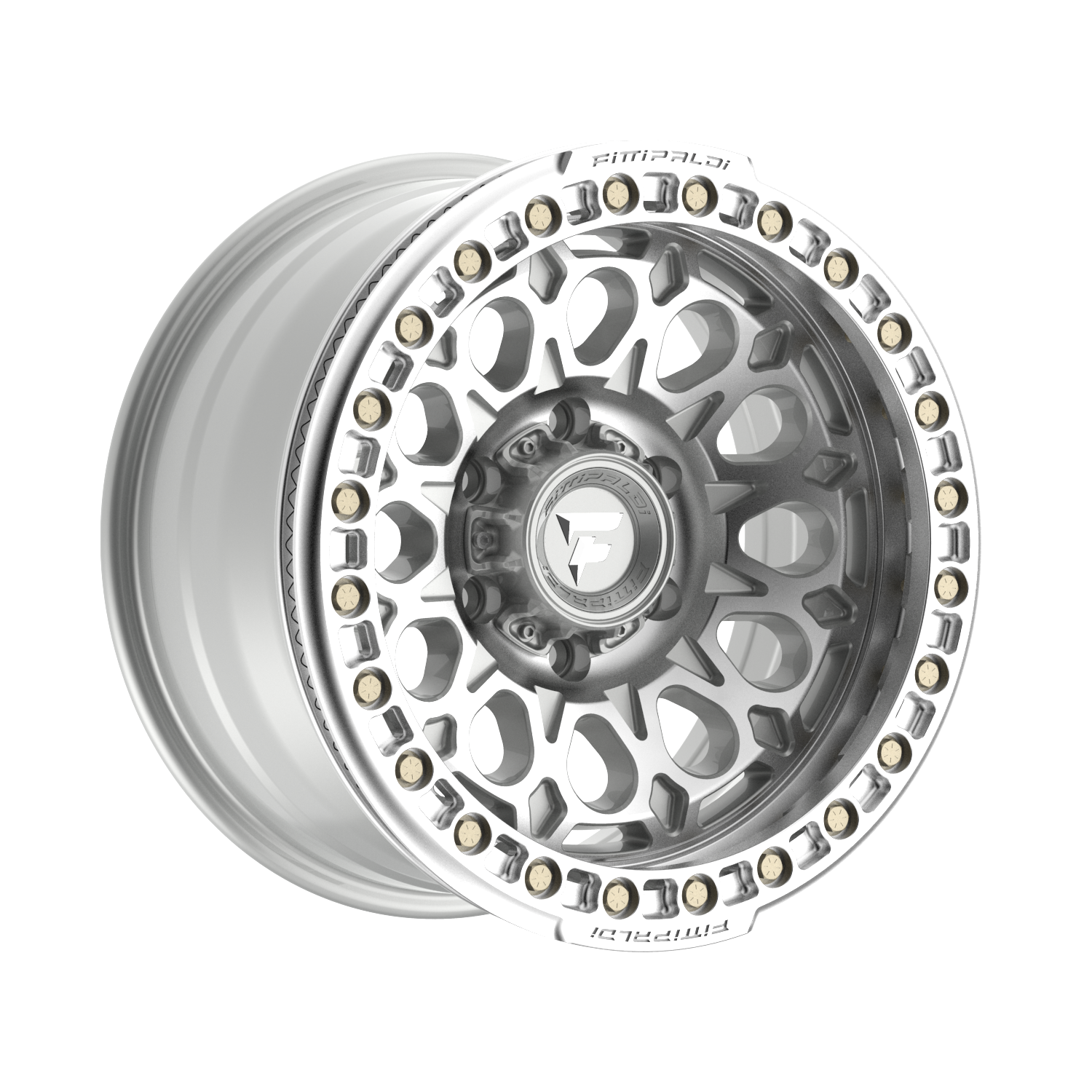 Fittipaldi FB153 17X9 -15 Gloss Silver Machined with Machined Ring