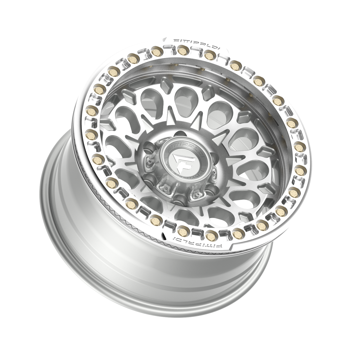 Fittipaldi FB153 17X9 -15 Gloss Silver Machined with Machined Ring