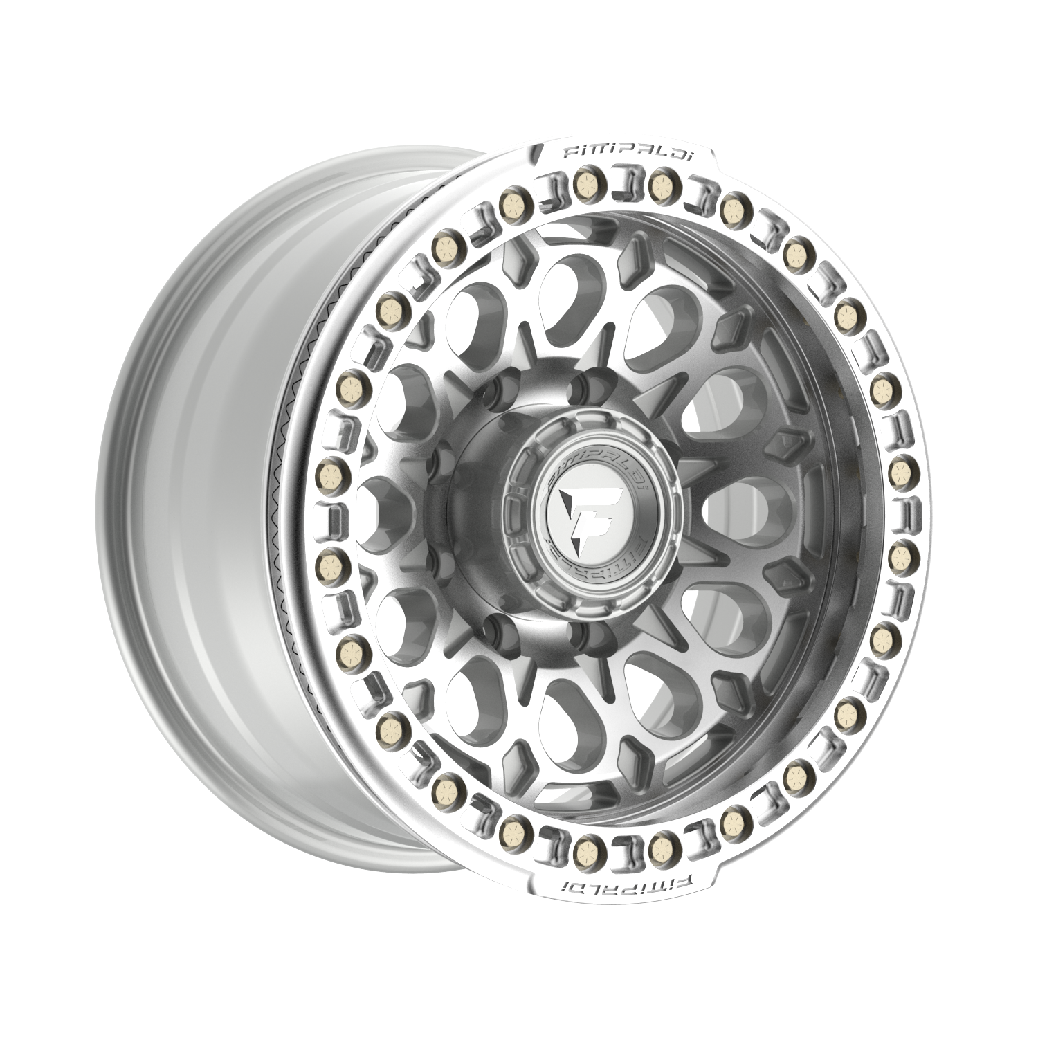 Fittipaldi FB153 17X9 -15 Gloss Silver Machined with Machined Ring