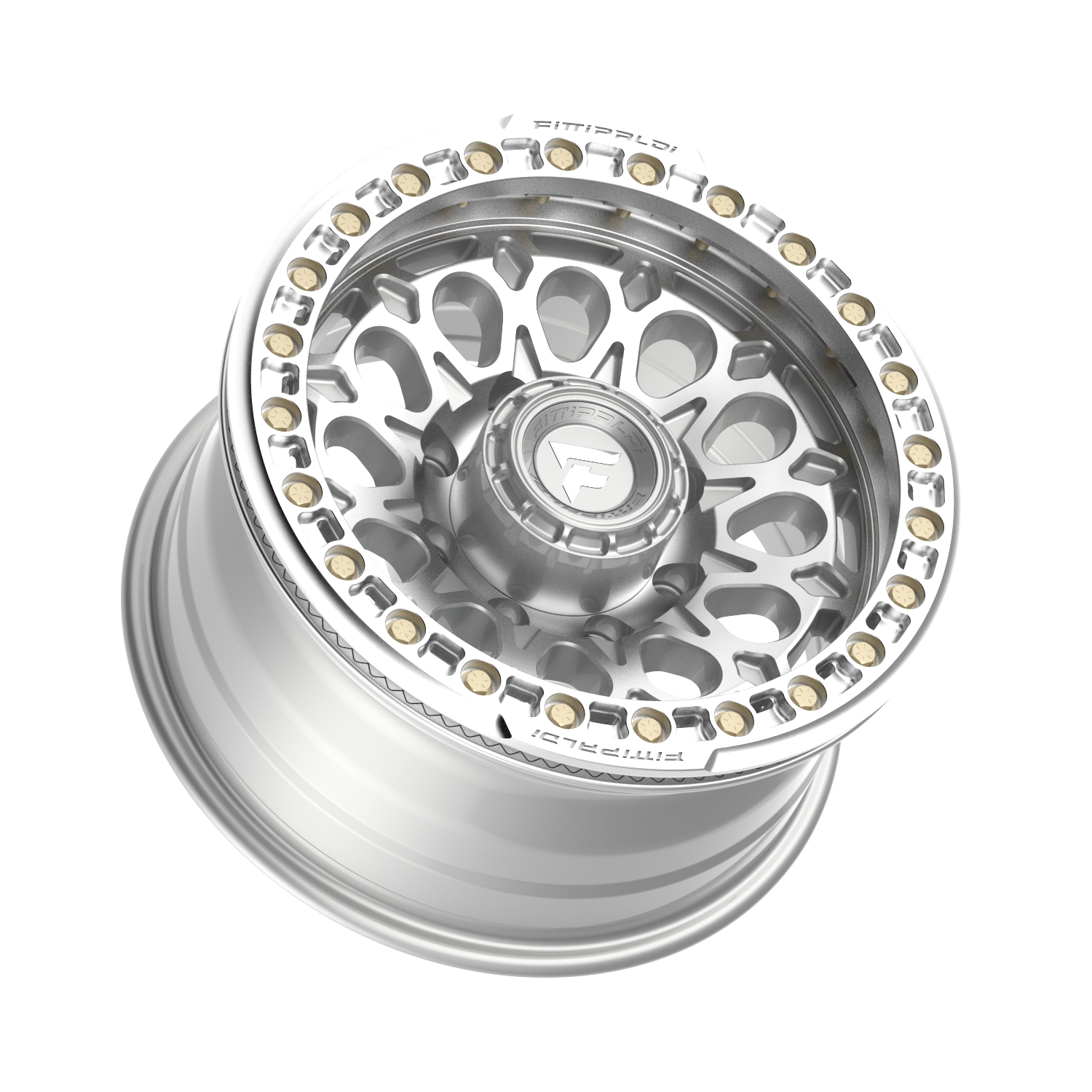 Fittipaldi FB153 17X9 -15 Gloss Silver Machined with Machined Ring