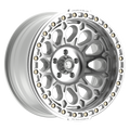 Fittipaldi FB153 20X10 -38 Gloss Silver Machined with Machined Ring