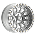 Fittipaldi FB153 20X10 -38 Gloss Silver Machined with Machined Ring
