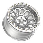 Fittipaldi FB153 20X10 -38 Gloss Silver Machined with Machined Ring