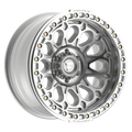 Fittipaldi FB153 20X10 -38 Gloss Silver Machined with Machined Ring