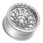 Fittipaldi FB153 20X10 -38 Gloss Silver Machined with Machined Ring