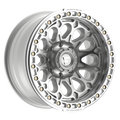 Fittipaldi FB153 20X10 -38 Gloss Silver Machined with Machined Ring