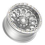 Fittipaldi FB153 20X10 -38 Gloss Silver Machined with Machined Ring