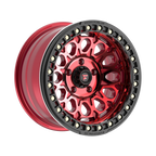 Fittipaldi FB153 17X9 -15 Gloss Red Machined with Red Tint and Gloss Black Ring