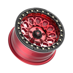 Fittipaldi FB153 17X9 -15 Gloss Red Machined with Red Tint and Gloss Black Ring