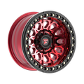 Fittipaldi FB153 17X9 -15 Gloss Red Machined with Red Tint and Gloss Black Ring