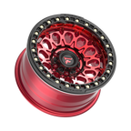 Fittipaldi FB153 17X9 -15 Gloss Red Machined with Red Tint and Gloss Black Ring