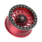 Fittipaldi FB153 17X9 -15 Gloss Red Machined with Red Tint and Gloss Black Ring