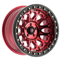 Fittipaldi FB153 20X10 -38 Gloss Red Machined with Red Tint and Gloss Black Ring