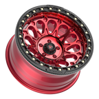 Fittipaldi FB153 20X10 -38 Gloss Red Machined with Red Tint and Gloss Black Ring