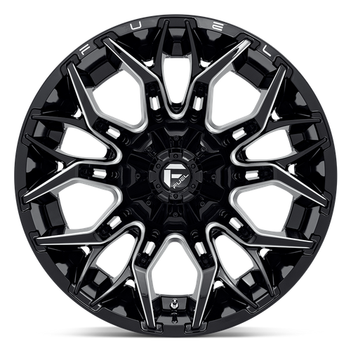 Fuel 1Pc D769 Twitch 22X12 -44 Glossy Black Milled