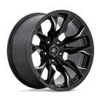 Fuel 1Pc D803 Flame 20X10 -18 Gloss Black Milled