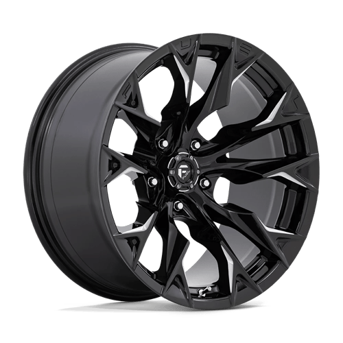 Fuel 1Pc D803 Flame 20X10 -18 Gloss Black Milled