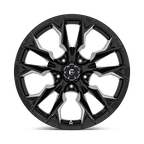 Fuel 1Pc D803 Flame 20X10 -18 Gloss Black Milled