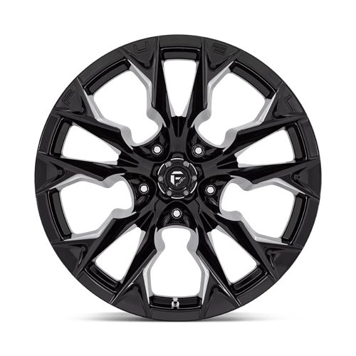 Fuel 1Pc D803 Flame 20X10 -18 Gloss Black Milled