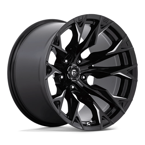 Fuel 1Pc D803 Flame 20X12 -44 Gloss Black Milled
