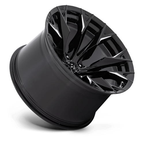 Fuel 1Pc D803 Flame 20X12 -44 Gloss Black Milled
