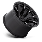 Fuel 1Pc D803 Flame 20X12 -44 Gloss Black Milled