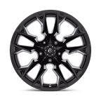 Fuel 1Pc D803 Flame 20X12 -44 Gloss Black Milled