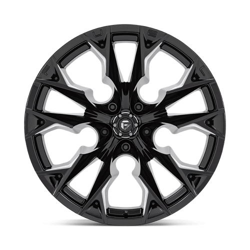 Fuel 1Pc D803 Flame 22X12 -44 Gloss Black Milled