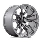 Fuel 1Pc D806 Flame 20X10 -18 Platinum