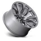 Fuel 1Pc D806 Flame 20X10 -18 Platinum
