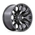 Fuel 1Pc D803 Flame 20X9 +1 Gloss Black Milled