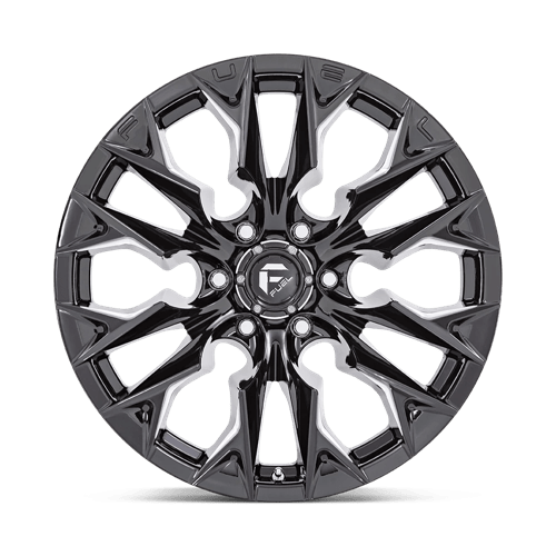Fuel 1Pc D803 Flame 22X10 -18 Gloss Black Milled
