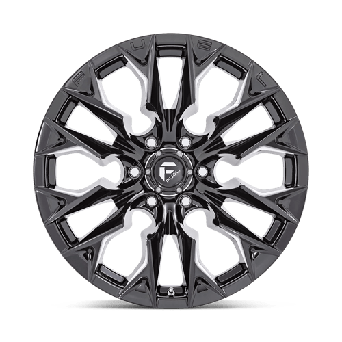Fuel 1Pc D803 Flame 20X10 -18 Gloss Black Milled