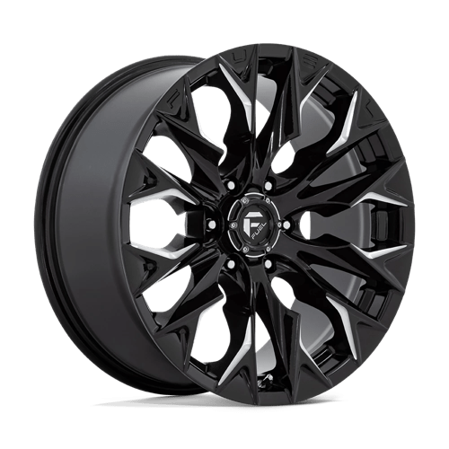 Fuel 1Pc D803 Flame 20X9 +20 Gloss Black Milled
