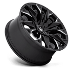Fuel 1Pc D803 Flame 20X9 +20 Gloss Black Milled
