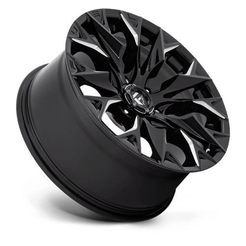 Fuel 1Pc D803 Flame 20X9 +20 Gloss Black Milled