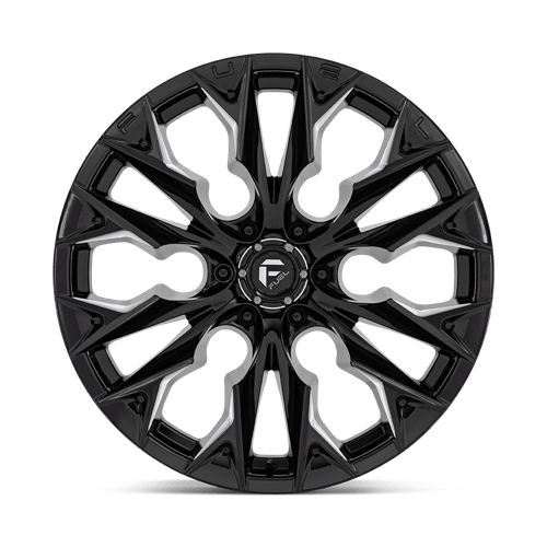Fuel 1Pc D803 Flame 22X10 -18 Gloss Black Milled