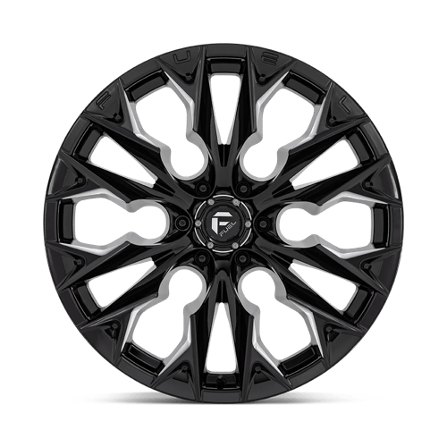 Fuel 1Pc D803 Flame 22X10 -18 Gloss Black Milled