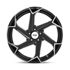 Niche 1PC M255 FLASH 20x10.5 +27 GLOSS BLACK BRUSHED