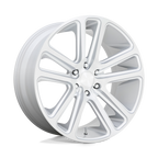 Dub 1Pc S257 Flex 22X9.5 +20 Gloss Silver Brushed Face