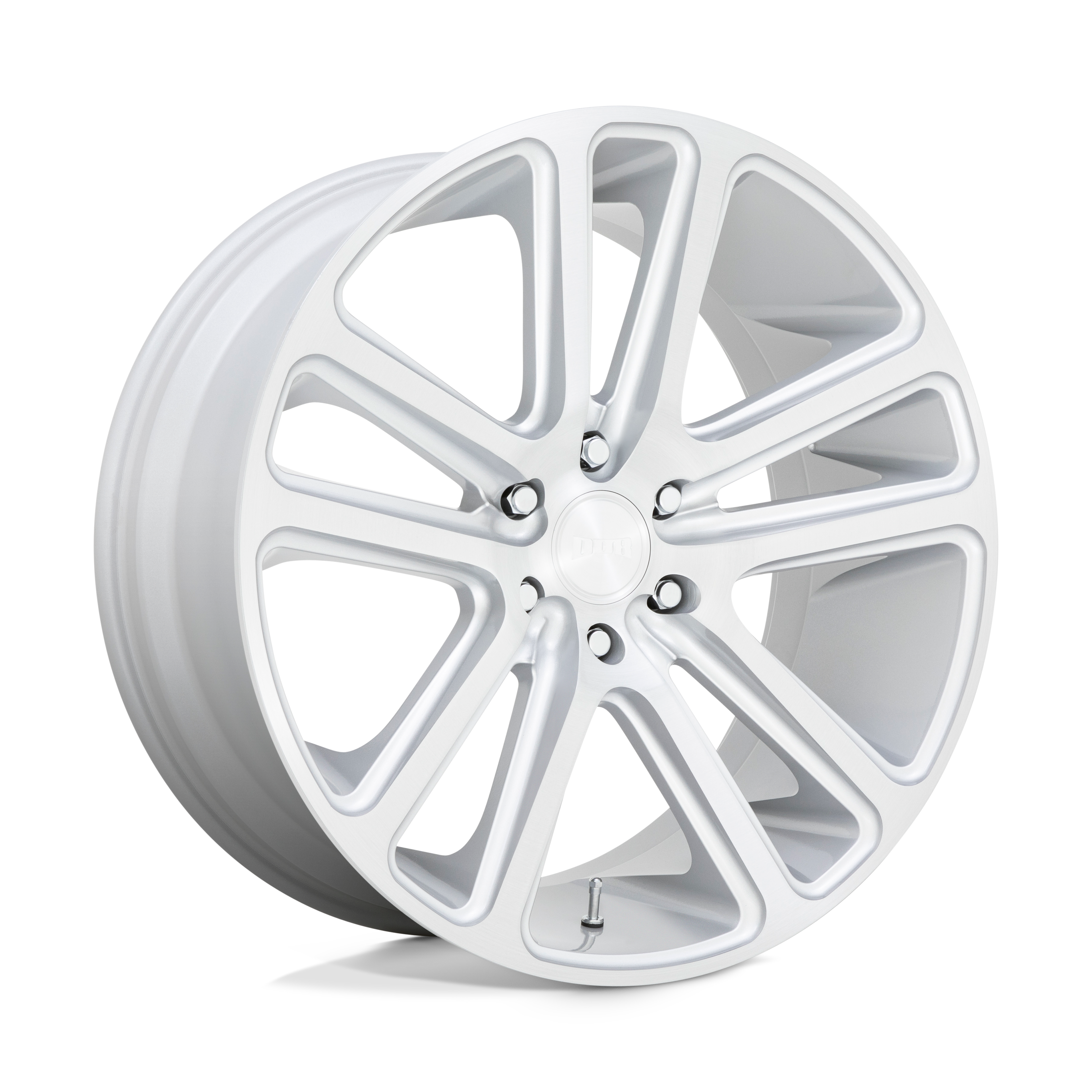 Dub 1Pc S257 Flex 24X10 +30 Gloss Silver Brushed Face
