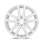 Dub 1Pc S257 Flex 26X10 +10 Gloss Silver Brushed Face