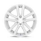Dub 1Pc S257 Flex 24X10 +30 Gloss Silver Brushed Face